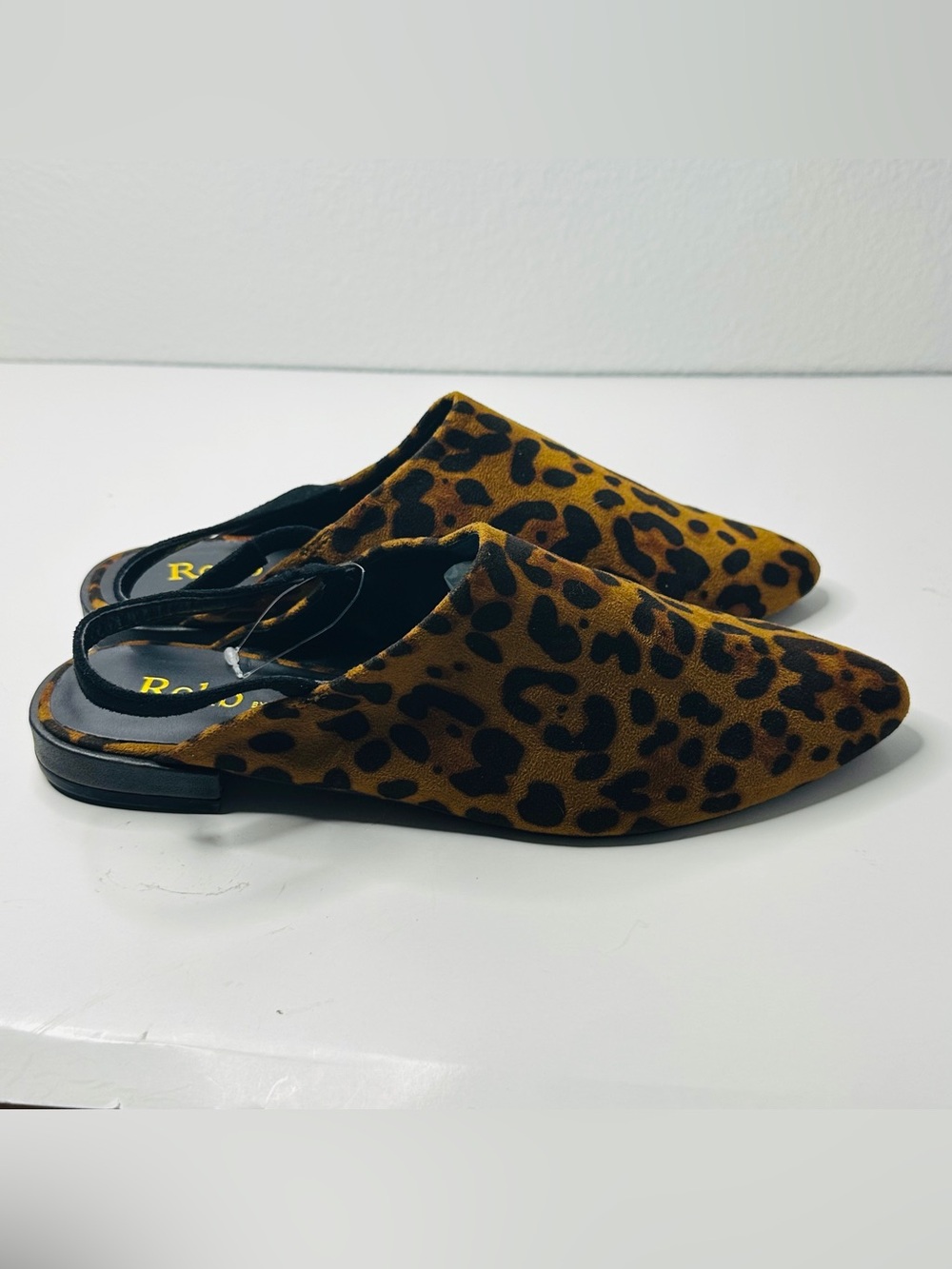 Rohb By Joyce Azria Animal Print Mules Shoes Size 8.5